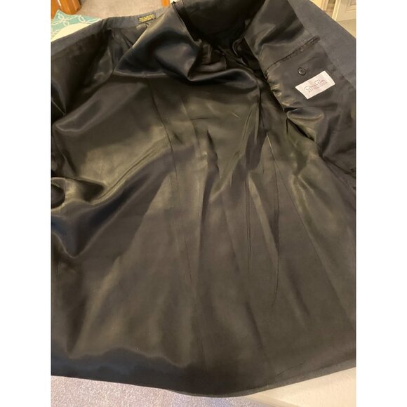 Oscar De La Renta 2 pc Gray Suit Single-Breast Jacket Blazer Pants XL - Picture 9 of 16